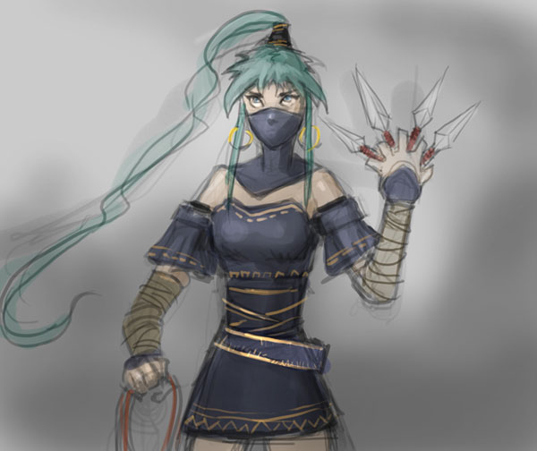 600x504 How To Draw Manga Ninja Girl