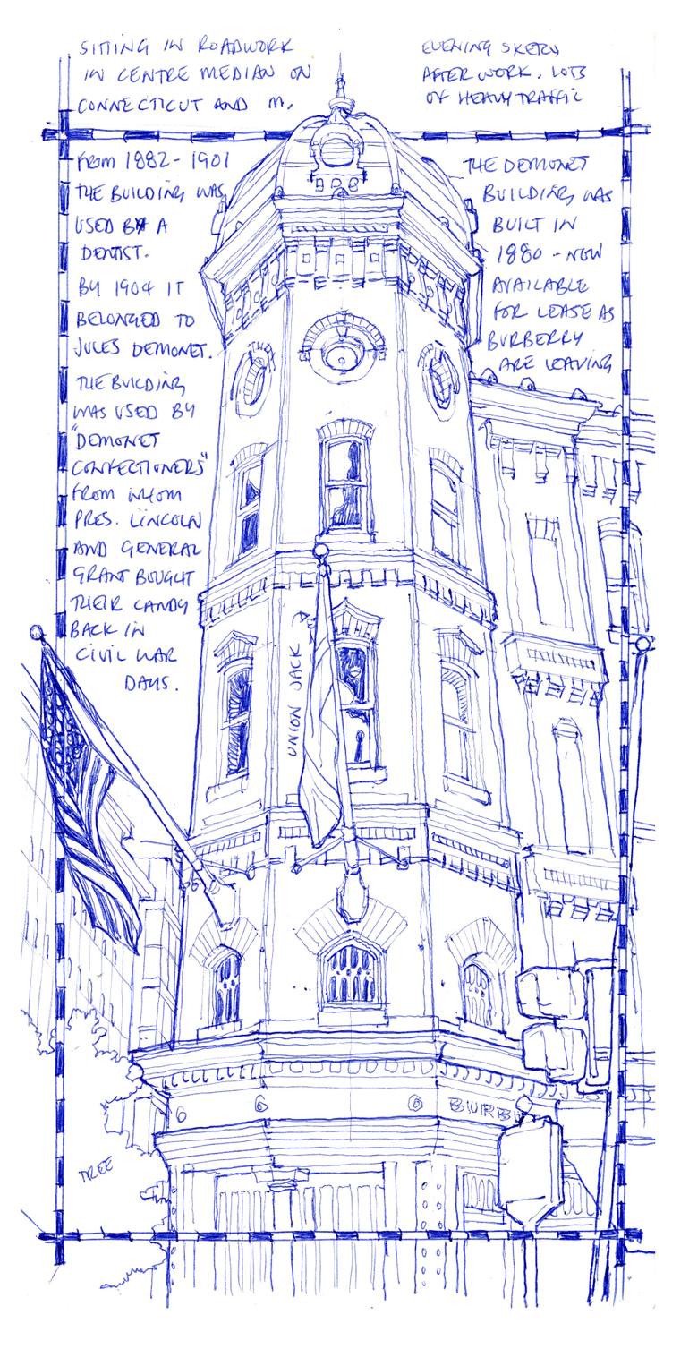 770x1526 Saatchi Art Demonet Building In Washington, D.c. Drawing By