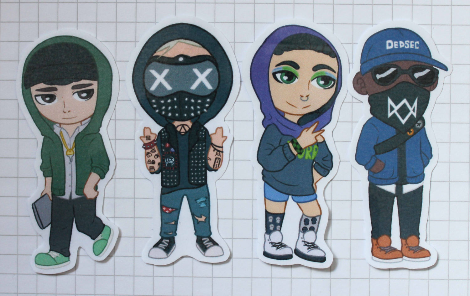 1500x945 Watch Dogs 2 Stickers From Snowycrowart On Etsy Studio