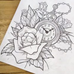 250x250 Watch Drawing, Pencil, Sketch, Colorful, Realistic Art Images