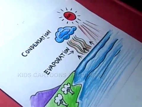 480x360 How Does Rain Form And What Is The Water Cycle Drawing For Kids