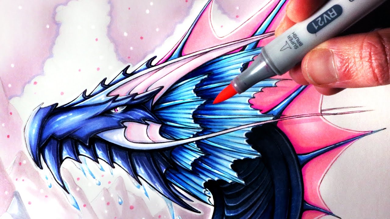 1280x720 Let's Draw A Water Dragon