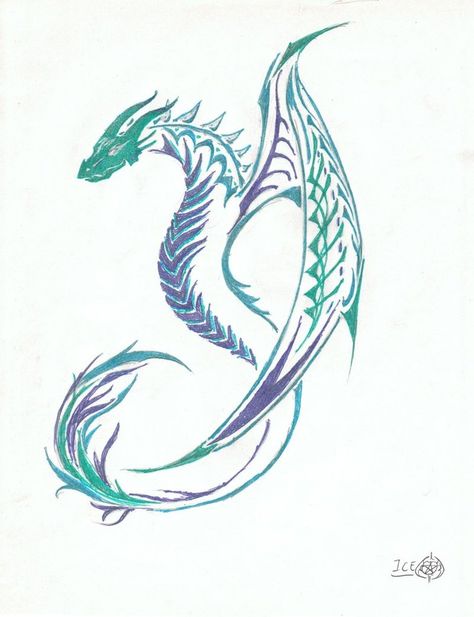 474x617 Water Dragon Tattoo