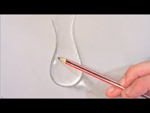 480x360 Drawing A Water Drop With Pencil