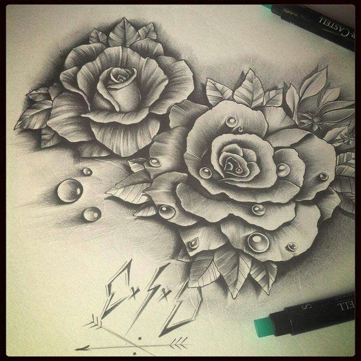 736x736 Drawn Water Drop Flower Drawing