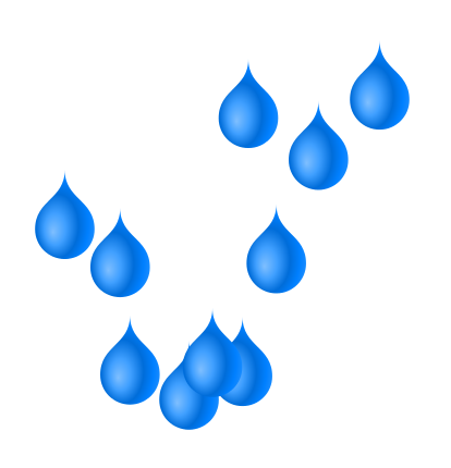 414x430 Drawing Water Droplets With Tikz