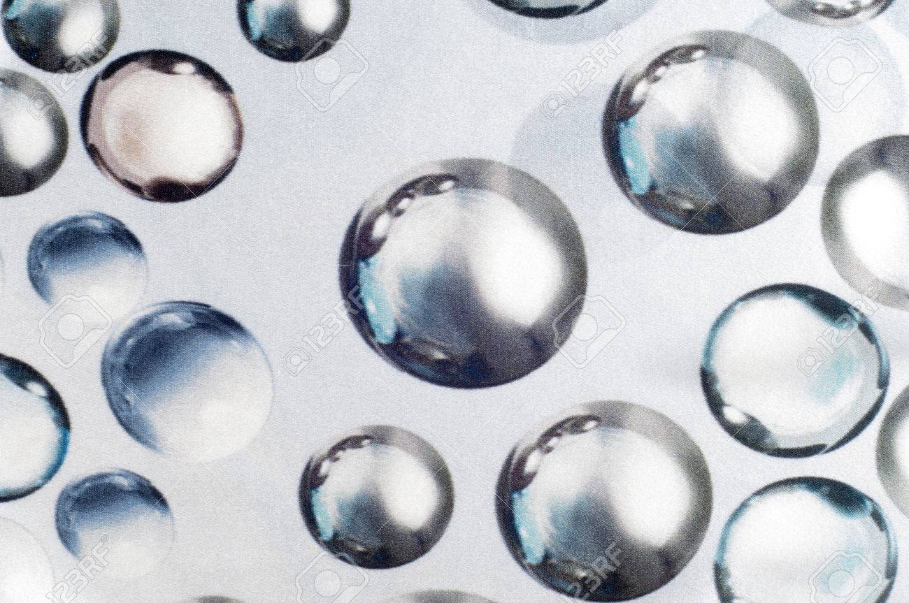 1300x863 Fabric Texture With Drawing Large Drops Of Water. Transparent