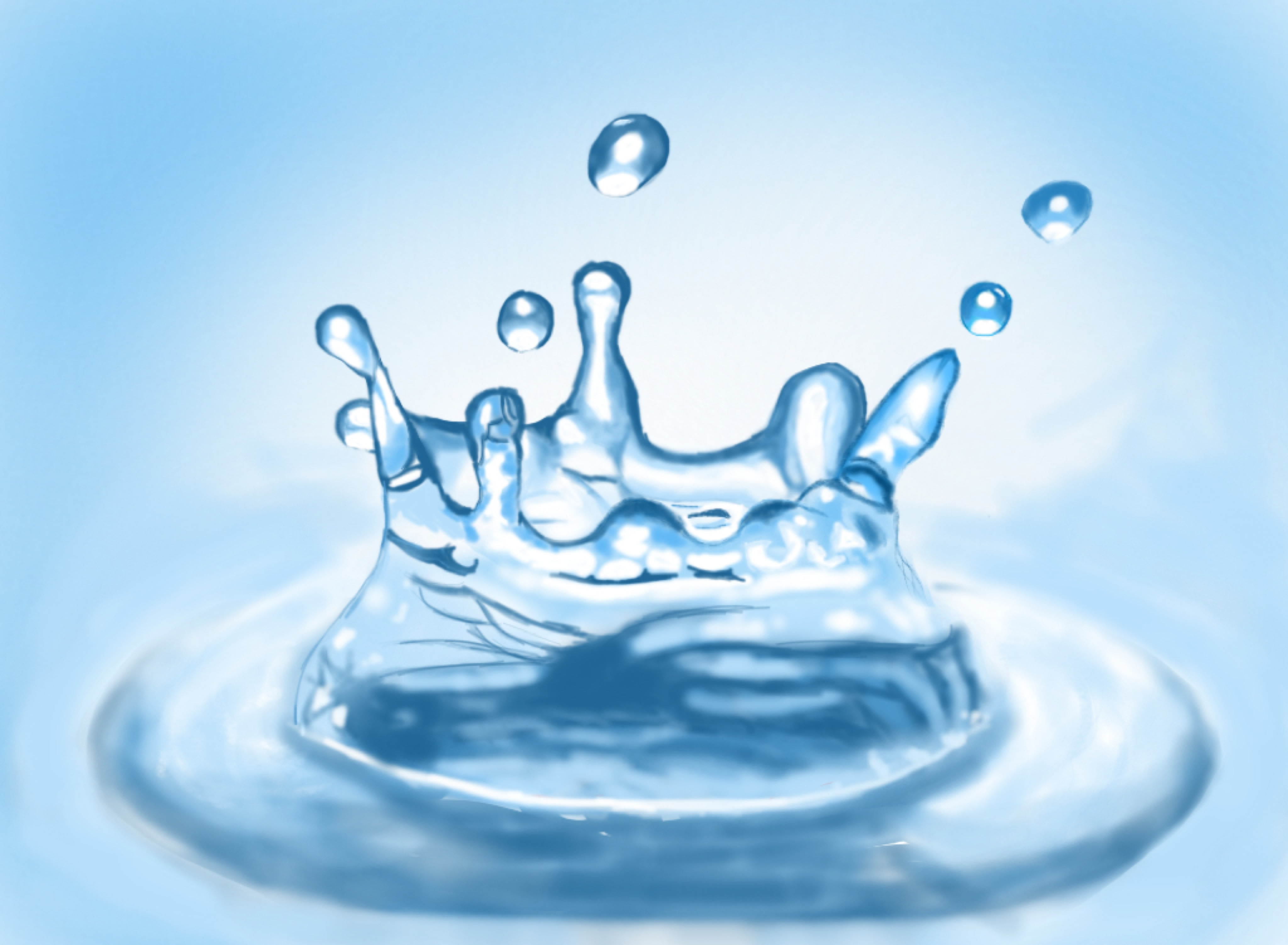 Water Drop Splash Drawing - Splash Water Drop Illustration, Png ...