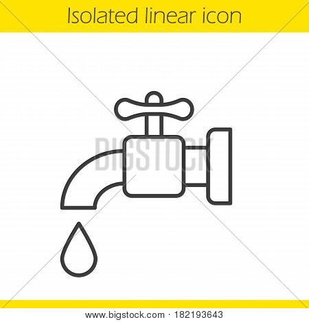 450x470 Water Faucet Linear Icon. Tap Thin Vector Amp Photo Bigstock
