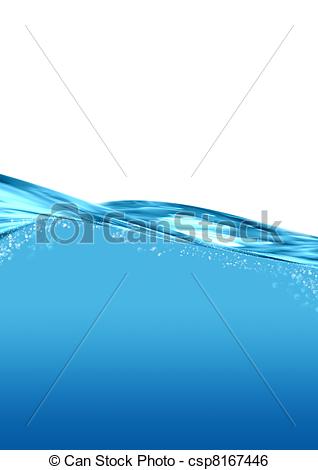 318x470 Blue Water Flow With Waves Stock Illustration