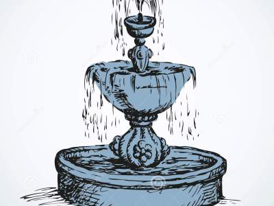 400x300 Similiar Drinking Fountain Drawing Simple Keywords, Water Fountain