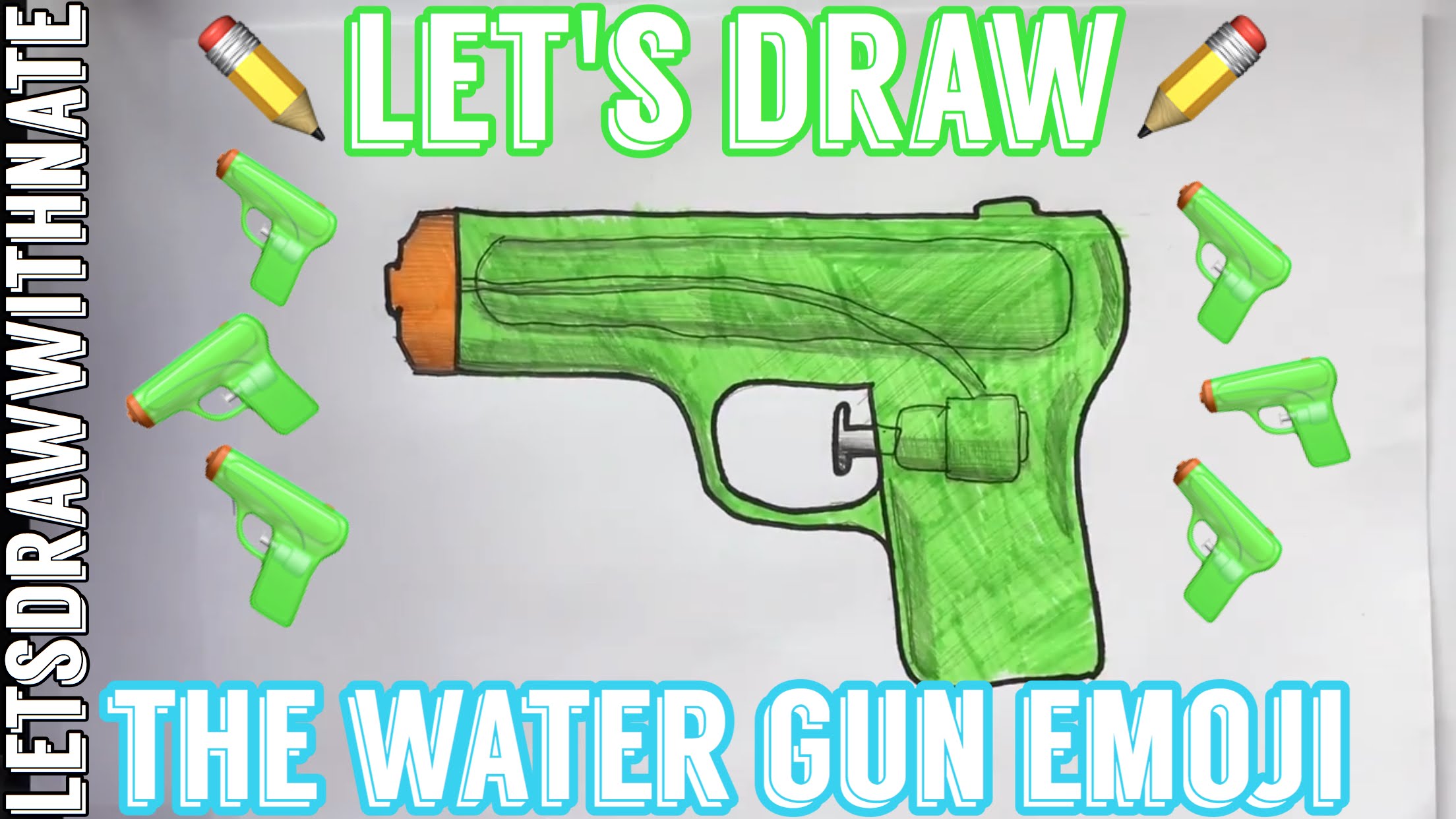 2208x1242 Drawing The New Ios 10 Water Gun Emoji