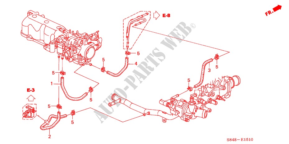 930x464 Water Hose L4 Engine 20exi 1999 Accord Honda Cars