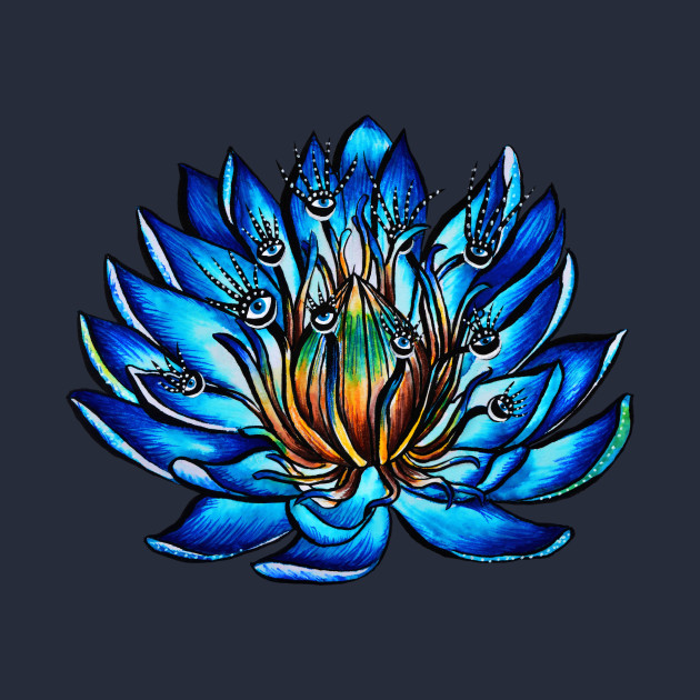 630x630 Blue Water Lily Flower Monster