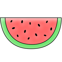 250x250 Cartoon Watermelon Step By Step Drawing Lesson
