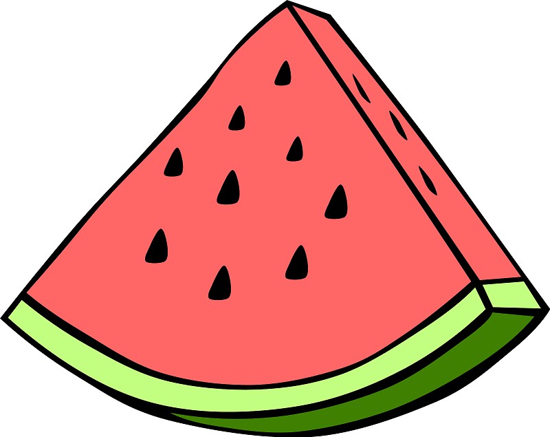 800x635 Watermelon Piece Drawing Stickers By Norakie Redbubble
