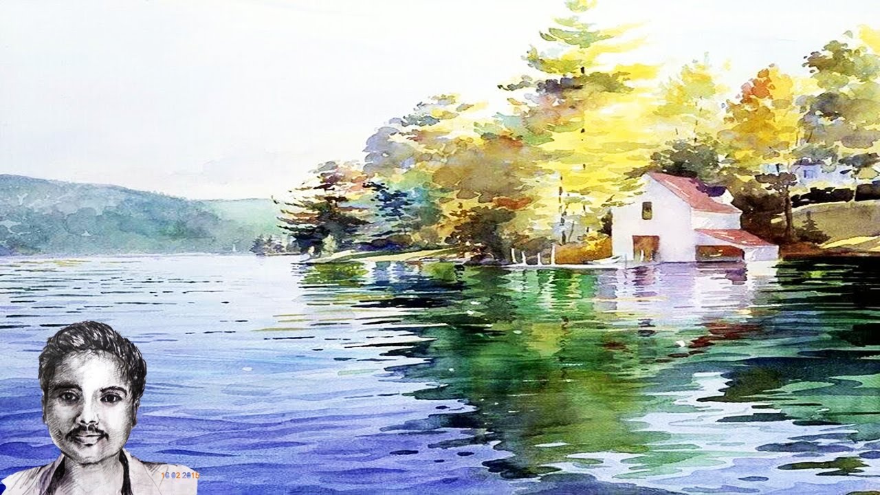 1280x720 Watercolor Painting For Beginners Scenery Drawing