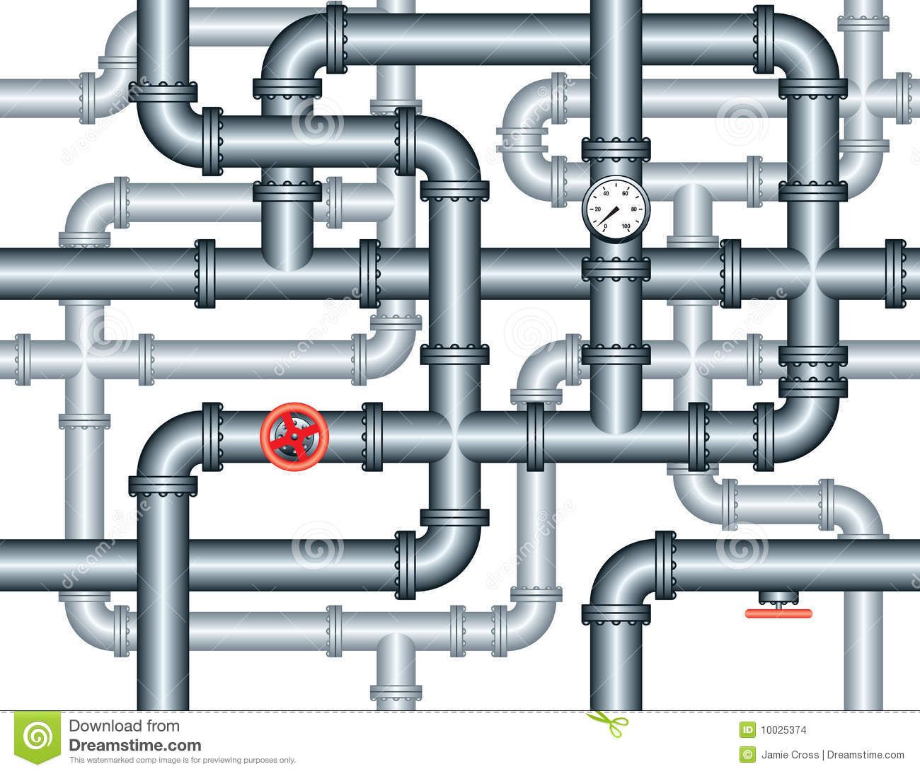 1300x1094 Water Piping Art Seamless Maze Of Plumbing Pipes Stock Images