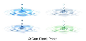 300x142 Water Ripple. Illustration Drawing Of Beautiful Blue Ripples