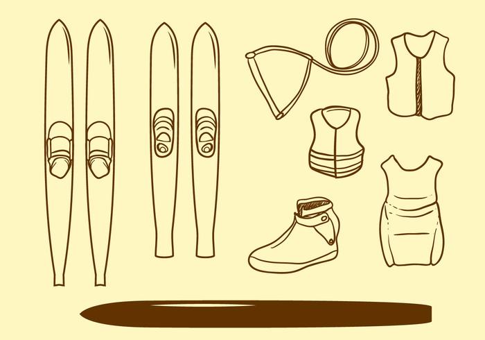 700x490 Free Water Skiing Vector