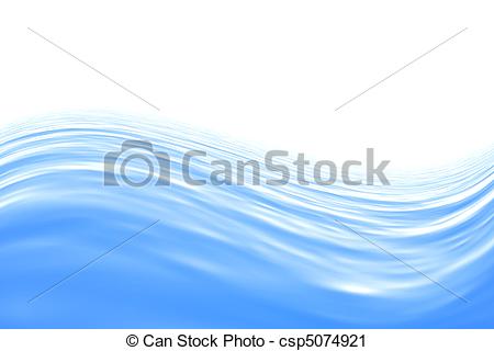 450x320 Blue Water Waves Over White Background. Render Clipart