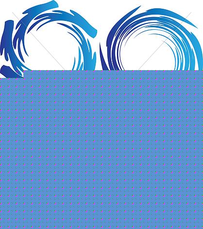 418x470 Earth Water Waves Circle Logo Vector Vector Illustration