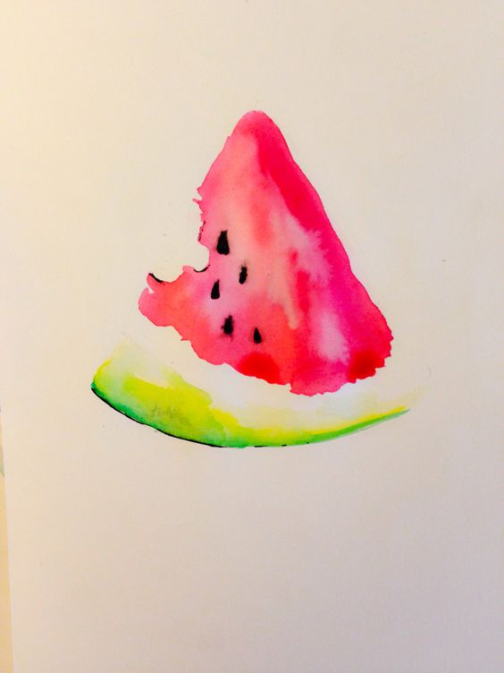 564x752 Watercolor Watermelon Illustration
