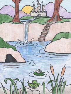 242x320 Creator's Joy How To Draw A Waterfall Lesson On Foreground