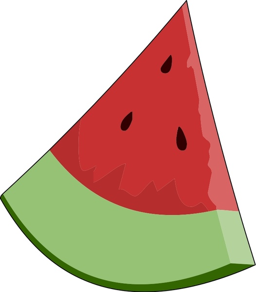 526x600 Watermelon Slice Wedge Free Vector In Open Office Drawing Svg
