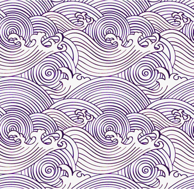 650x631 Wave Pattern, Sea Wave, Shading, Cartoon Hand Drawing Png Image