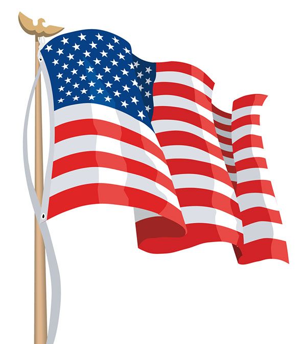 597x675 Waving American Flag Clip Art Illustration For Clip Art Library