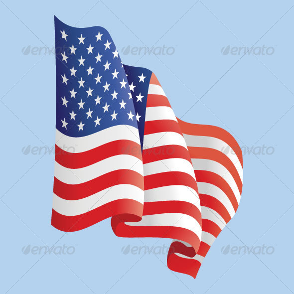590x590 Waving American Flag By Dxc Graphicriver