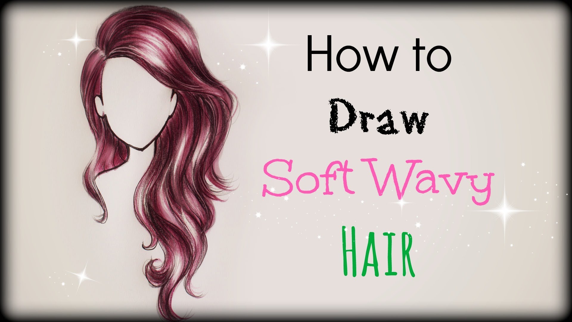 1920x1080 Drawing Tutorial How To Draw And Color Soft Wavy Hair (Front