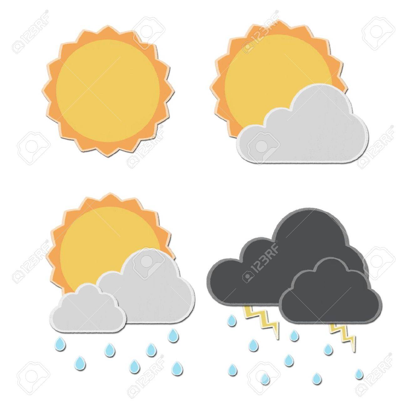 1300x1300 Weather Drawing By Pastel On Charcoal Paper Stock Photo, Picture