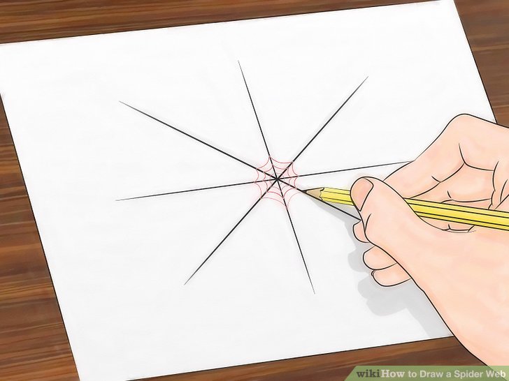 728x546 3 Ways To Draw A Spider Web
