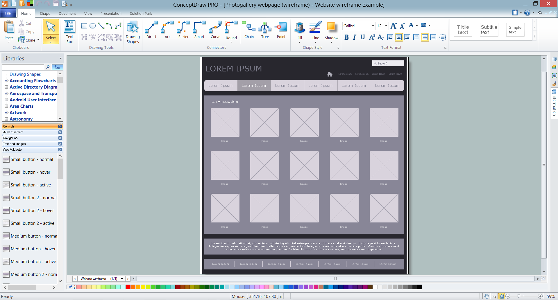1920x1033 Wireframe Examples