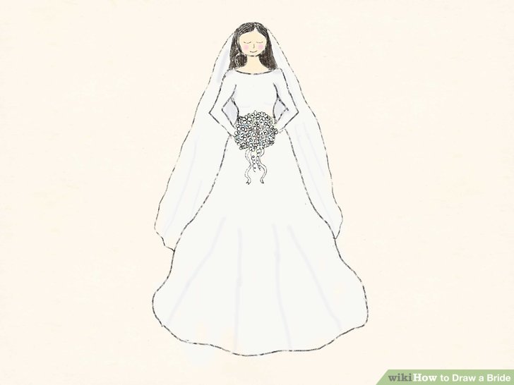 728x546 How To Draw A Bride 10 Steps (With Pictures)