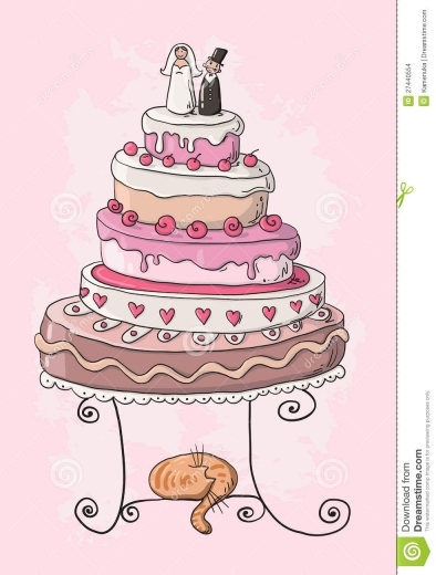 394x520 Cartoon Drawings Of Wedding Cakes Melitafiore