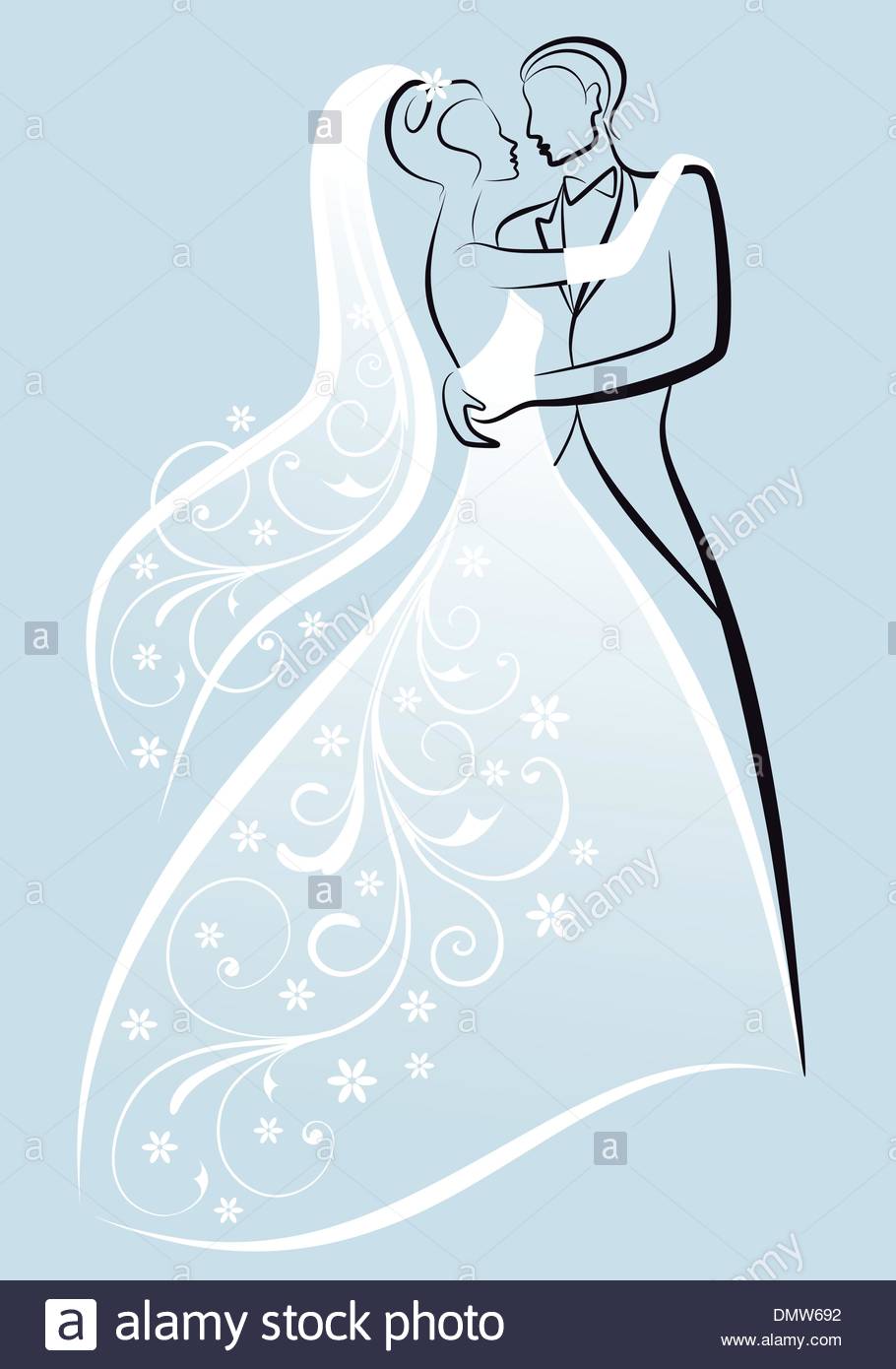 910x1390 Wedding Couple, Vector Stock Vector Art Amp Illustration, Vector