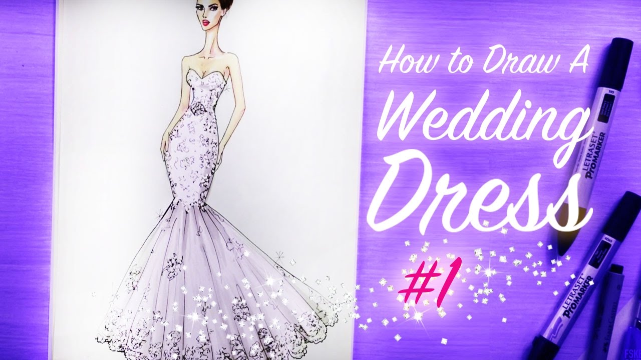 1280x720 How To Draw A Wedding Dress