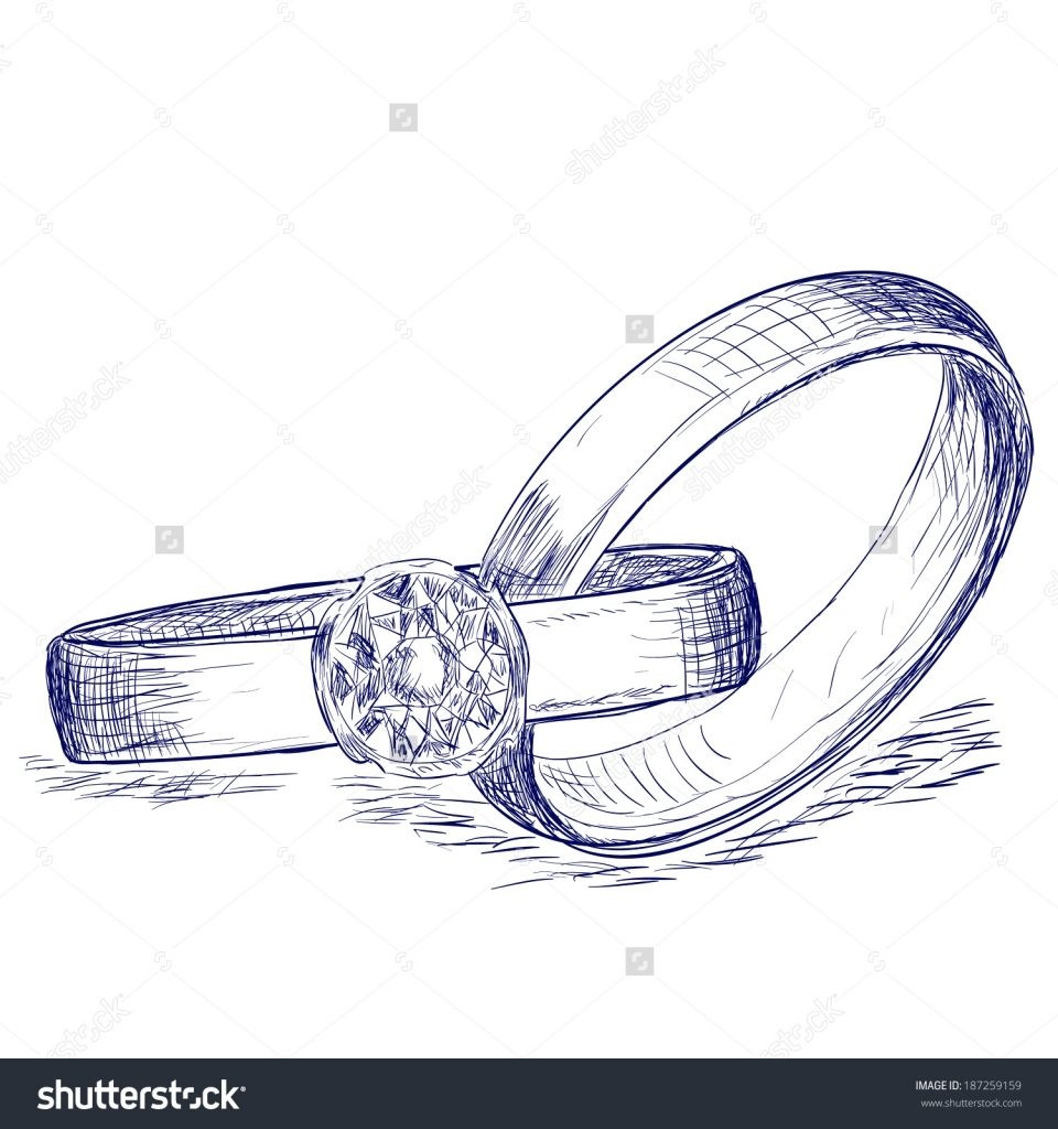 960x1024 Wedding Ring Wedding Rings Drawing Wedding Rings How To Draw