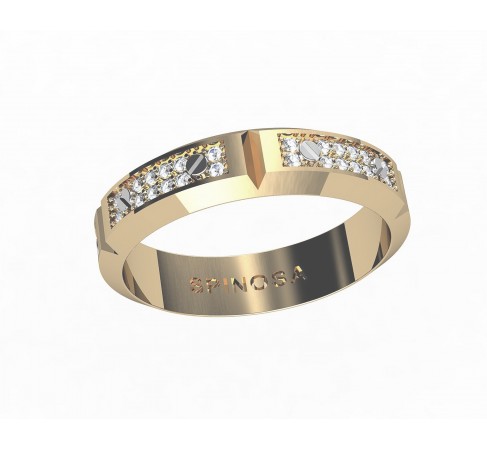 487x450 Wedding Ring With A Chain Drawing An Diamonds