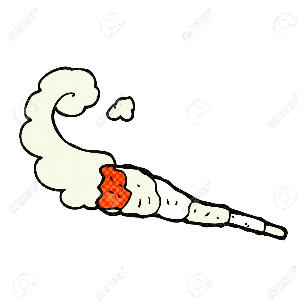 1300x1300 Freehand Drawn Cartoon Marijuana Joint Royalty Free Cliparts