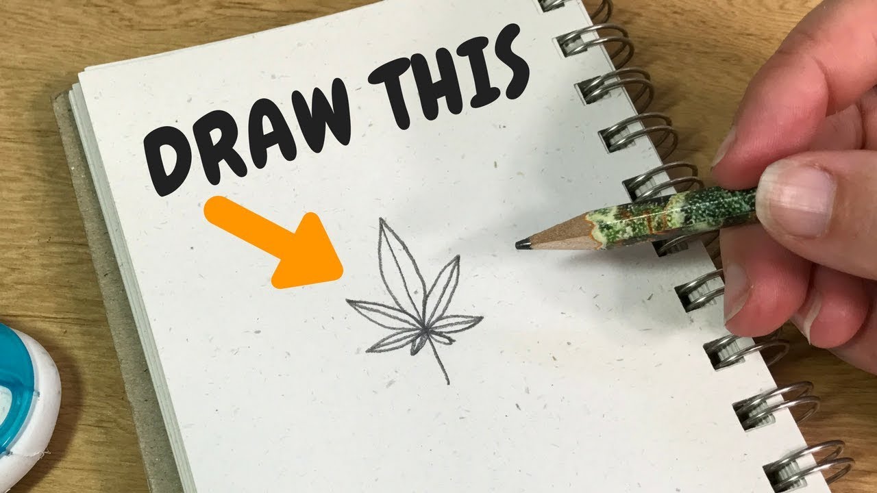 1280x720 The Easiest Way To Draw A Pot Leaf