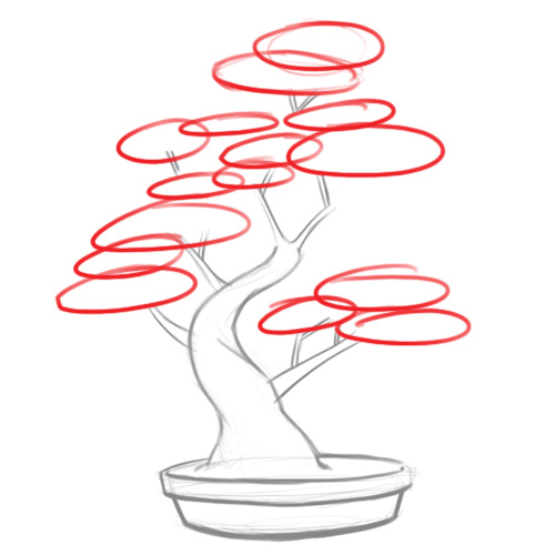 500x500 How To Draw A Bonsai Tree 8 Steps (With Pictures)