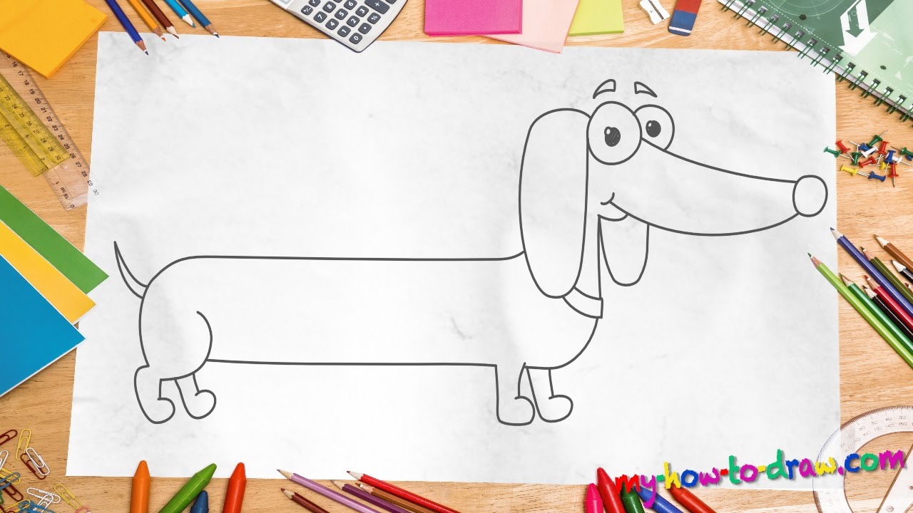 1280x720 How To Draw A Daschund
