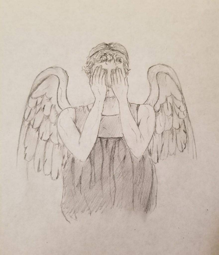 880x1024 Weeping Angel Sketch Doctor Who Amino