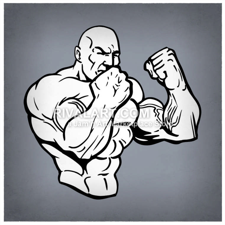 761x761 Weightlifter With Huge Muscles