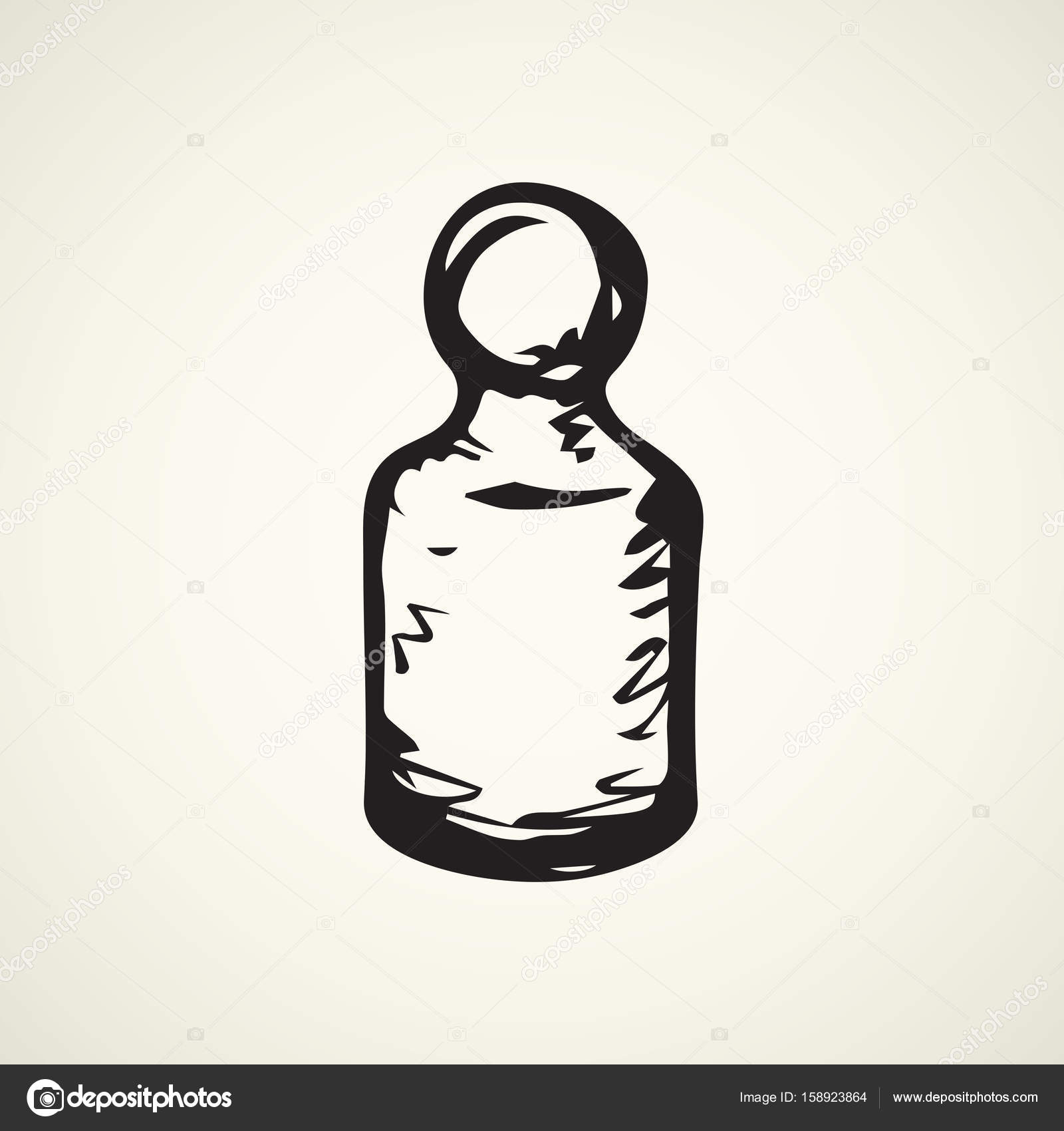 1600x1700 Weights. Vector Drawing Stock Vector Marinka