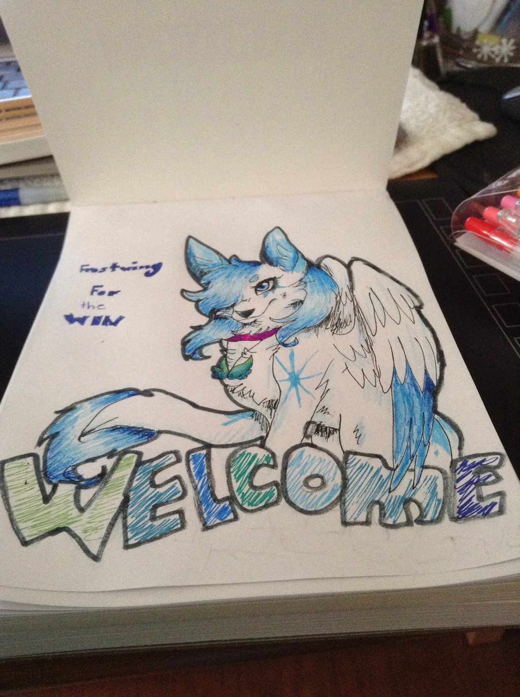 1024x1371 Frostwing Welcome Drawing By Frostwing1201